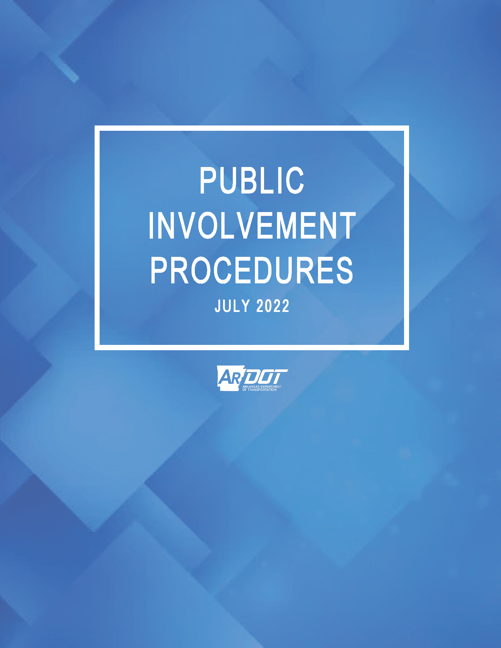 Cover Photo of Public Involvement Procedures